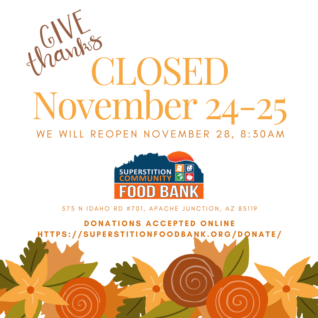 November 24-25 Closed